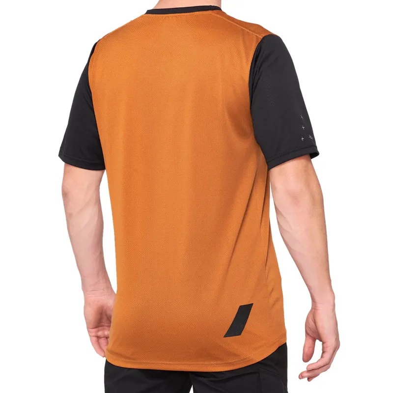 100 percent Ridecamp Jersey Terracotta Black 