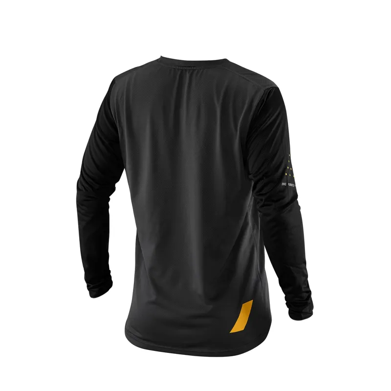 100 percent Ridecamp Long Sleeve Jersey Charcoal -1
