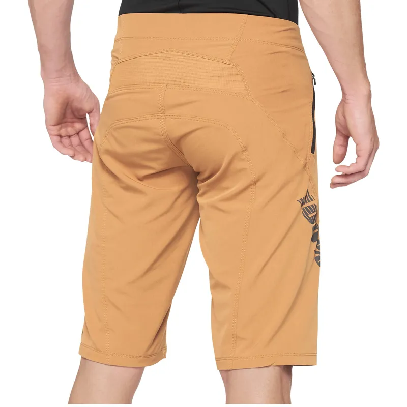 100 Percent Airmatic Shorts Caramel -1