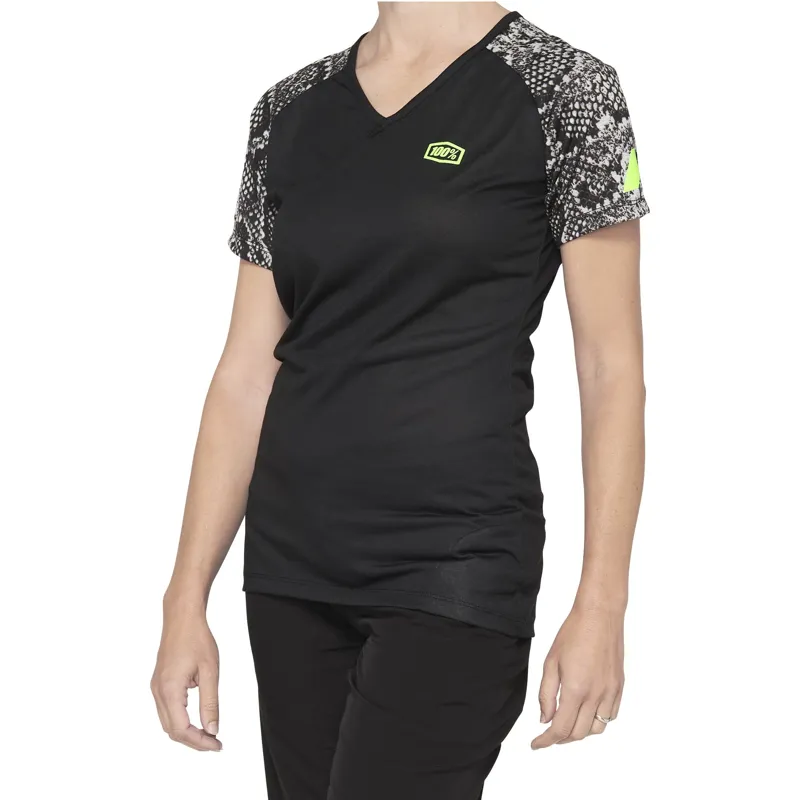 100 percent Airmatic Womens Jersery Black Python