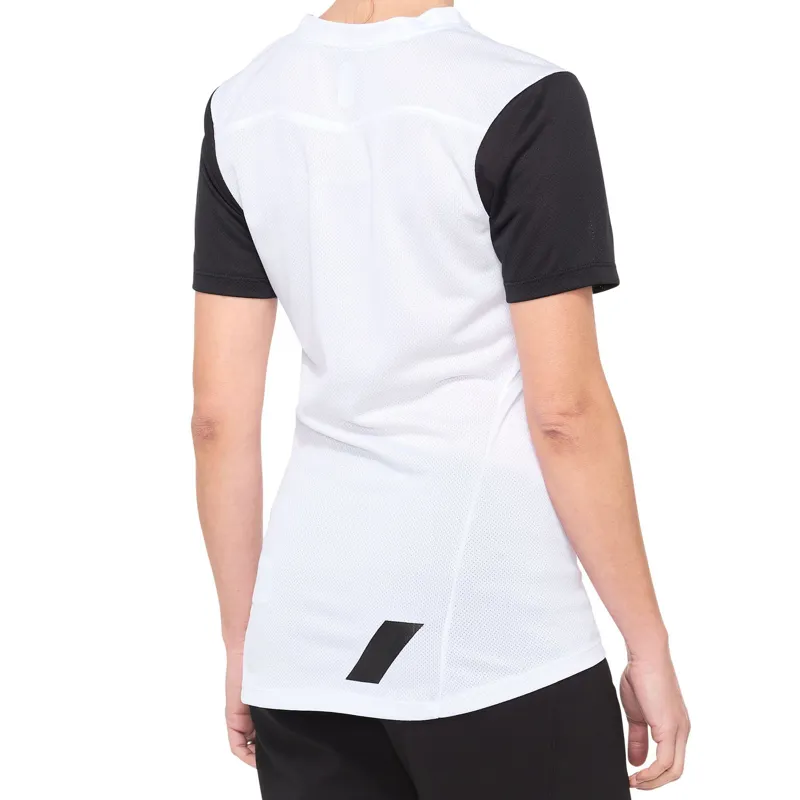 100 Percent Ridecamp Womens Jersey White Black -1