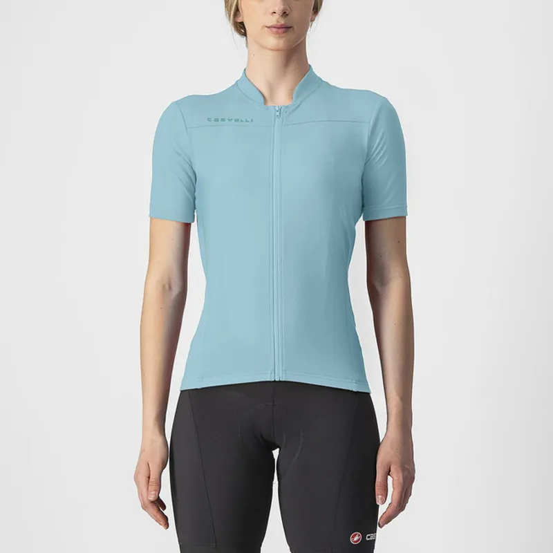 Castelli Anima 3 Women's Jersey in Acqua/Aruba Blue-1