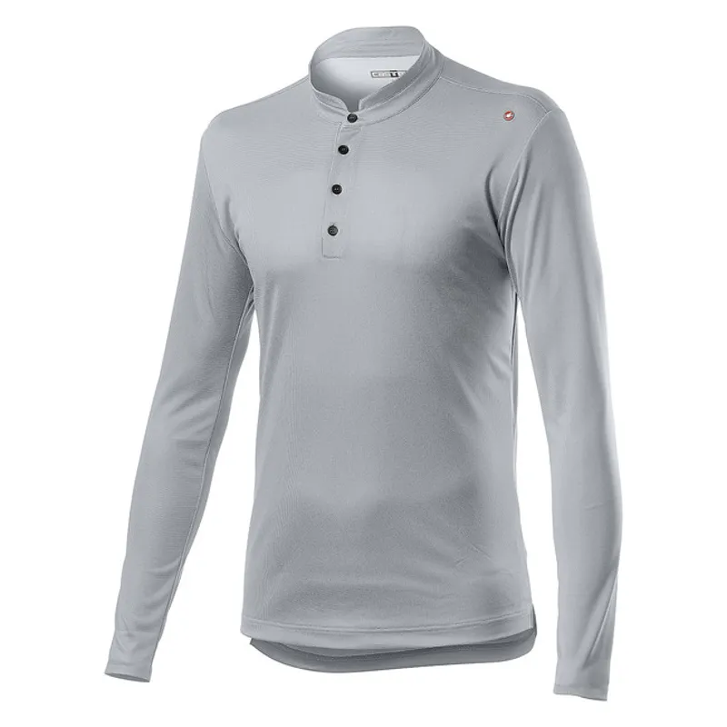 Castelli Tech Henley LS Silver Gray 