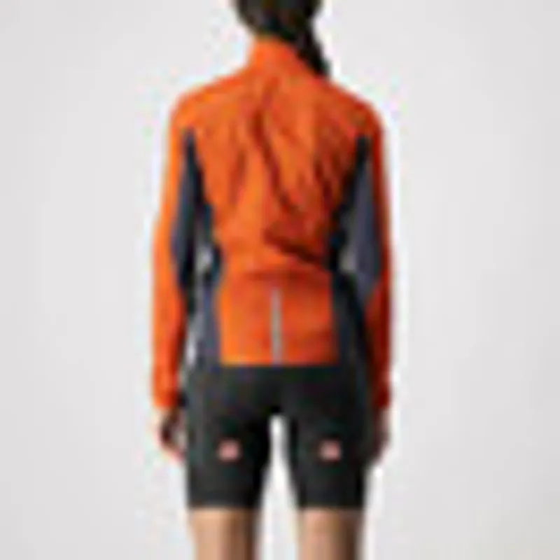 Castelli Squadra Stretch Women's Jacket Fiery Red Gray-1