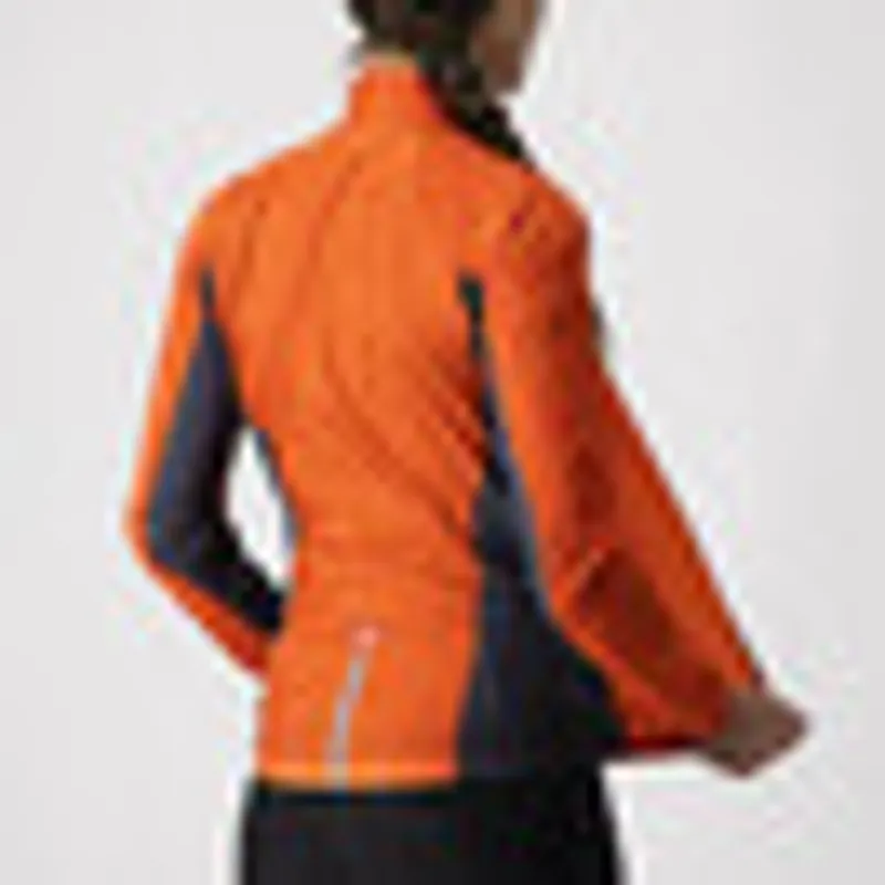 Castelli Squadra Stretch Women's Jacket Fiery Red Gray-2