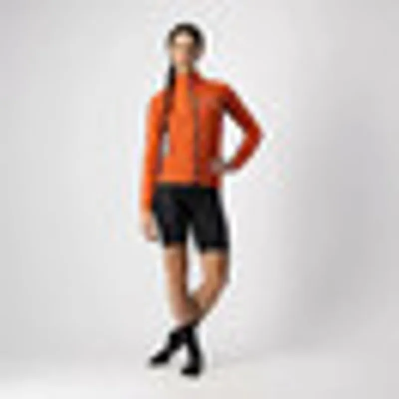 Castelli Squadra Stretch Women's Jacket Fiery Red Gray-5