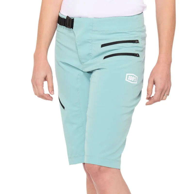 100 percent Airmatic Womens Shorts Seafoam 