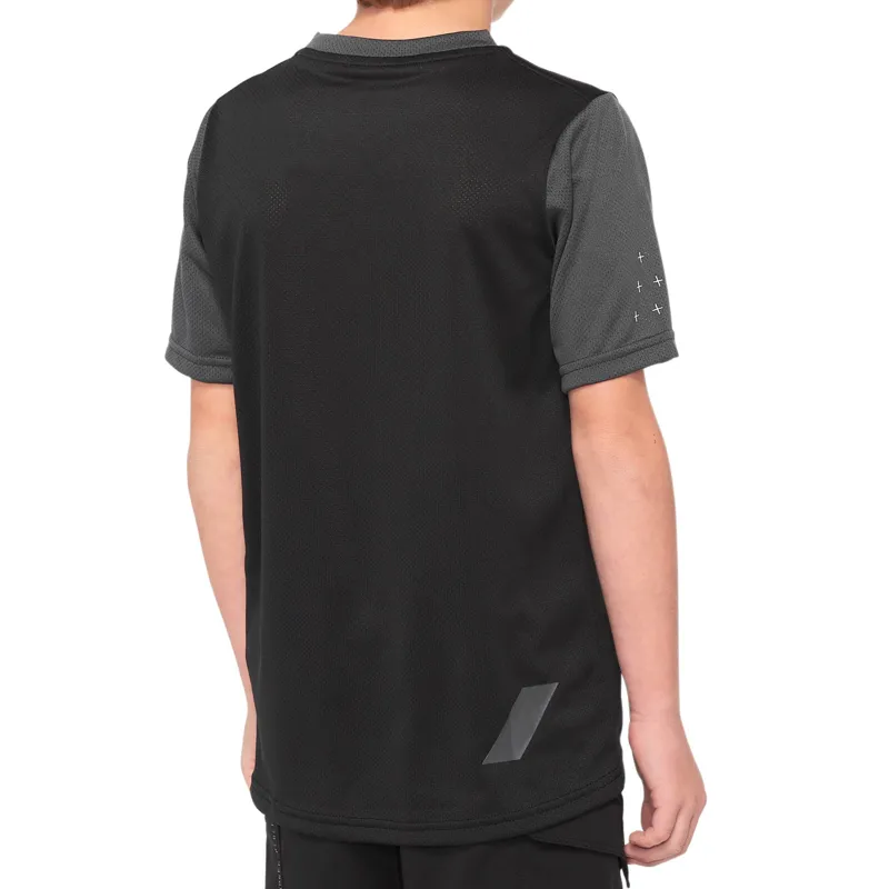 100 Percent Ridecamp Youth Jersey Black Charcoal -1