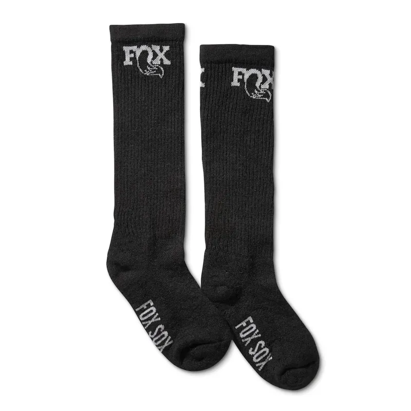 FOX 8 Inch Wool Sock Black/ Grey