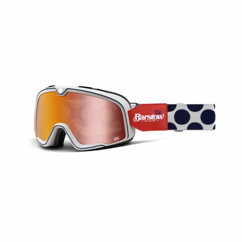 100 Percent Barstow Goggle Flash Red Lens Hayworth