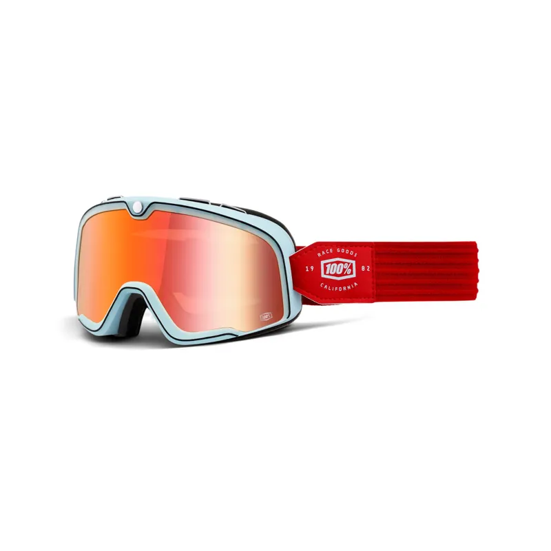 100 percent Barstow Goggles True Red Lens Carlyle