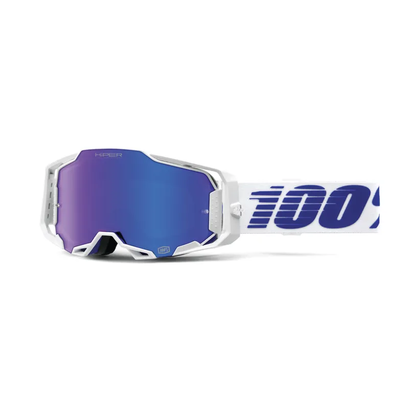 100 Percent Armega Goggle HiPER Mirror Blue Lens Izi