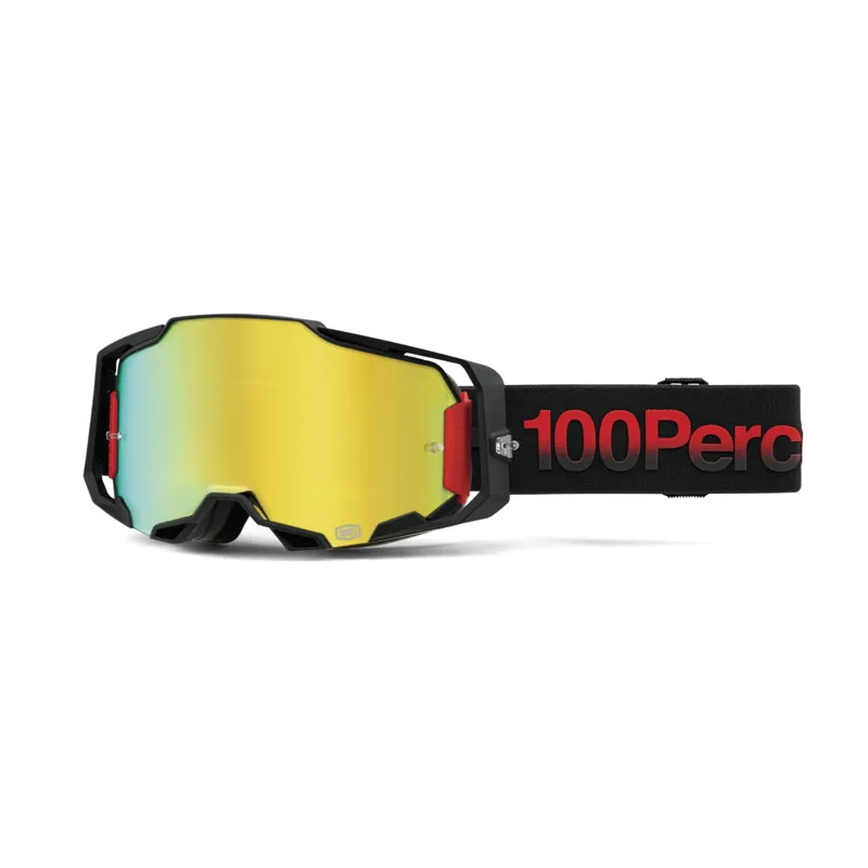 100 Percent Armega Goggle Mirror Gold Lens Tzar