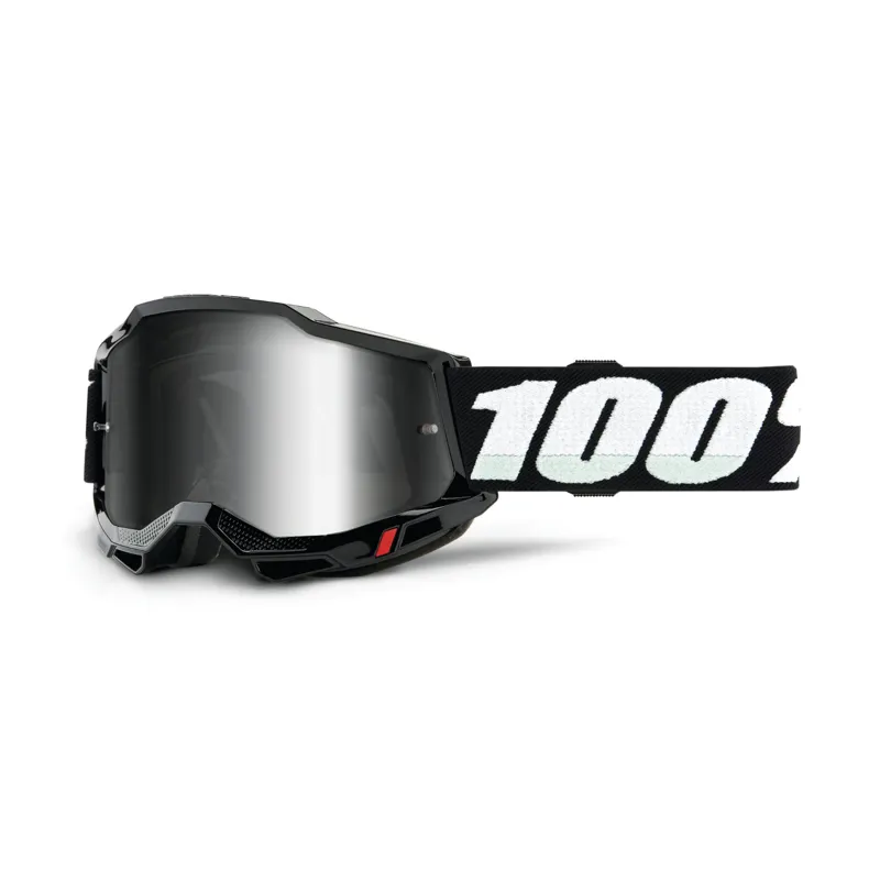 100 Accuri 2 Youth Goggle Mirror Silver Lens Black