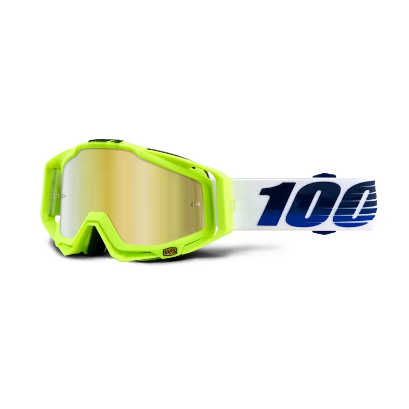 100 percent Racecraft Goggles Gold Mirror Lens GP21