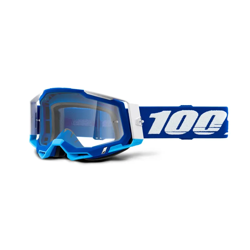 100 Percent Racecraft 2 Goggle Clear Lens Blue