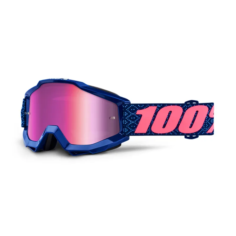 100 Percent Accuri Goggles Pink Mirror Lens Futura