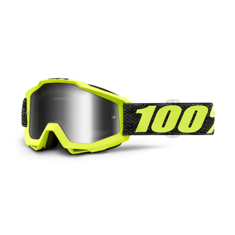 100 percent Accuri Goggles Silver Mirror Lens Tresse