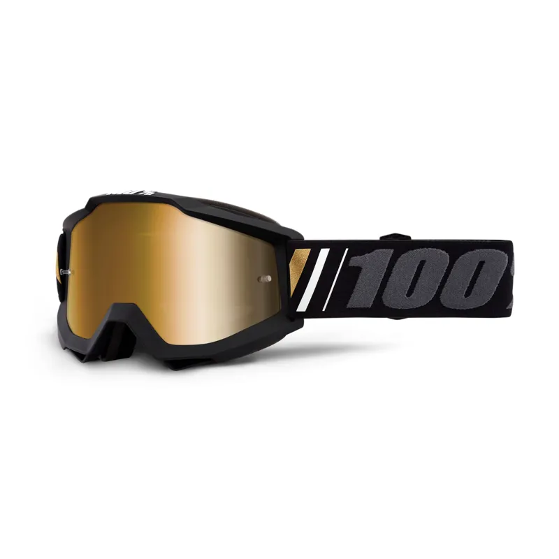100 percent Accuri Goggles True Gold Mirror Lens Off