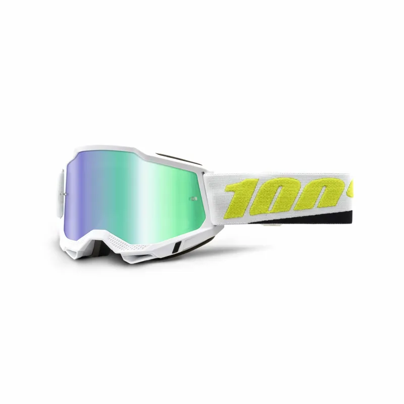 100 Percent Accuri 2 Goggle Green Mirror Lens Peyote