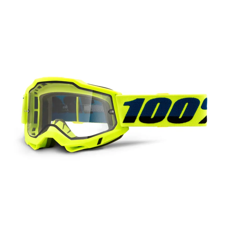 100 Percent Accuri 2 Enduro MX Goggles Clear Lens Yellow