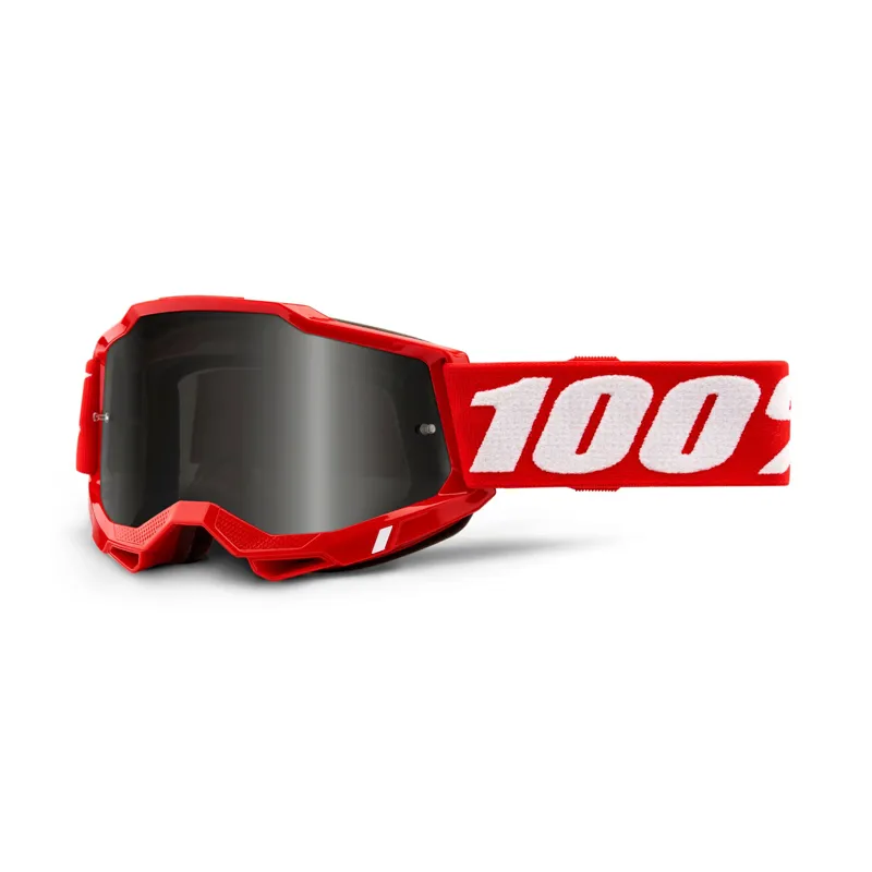 100 Percent Accuri 2 Sand Goggles Smoke Lens Red