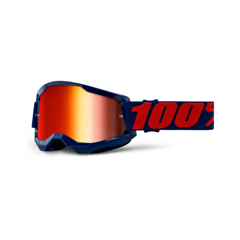 100 Percent Strata 2 Goggle Red Mirror Lens Masego