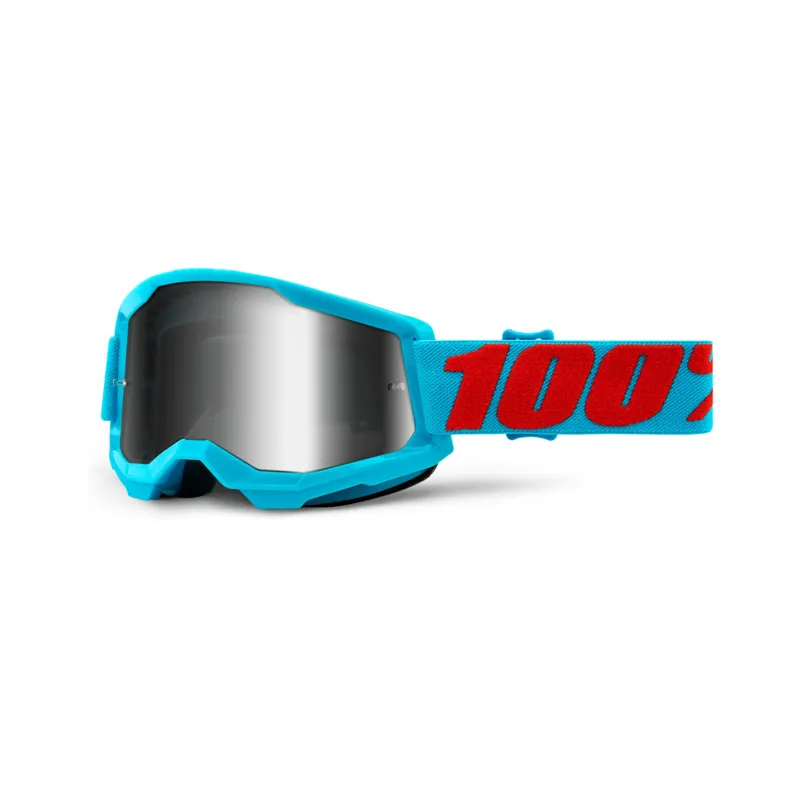 100 Percent Strata 2 Goggle Silver Mirror Lens Summit