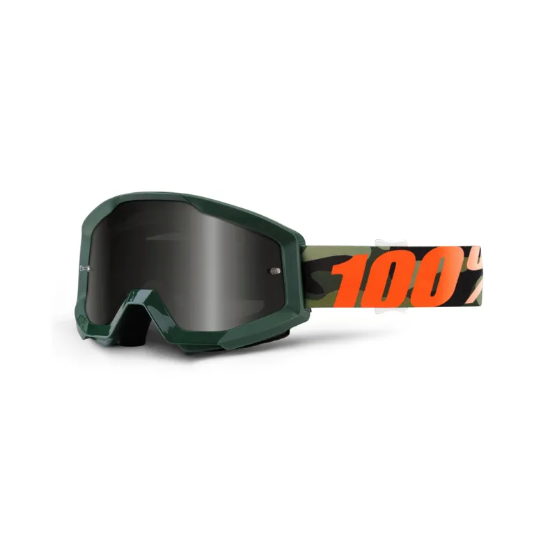 100 percent Strata Sand Goggles Smoke Lens Huntsitan