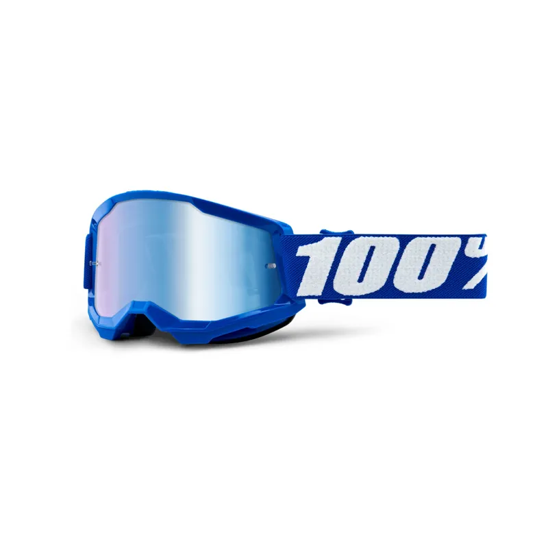 100 Percent Strata 2 Youth Goggle Mirror Lens Blue