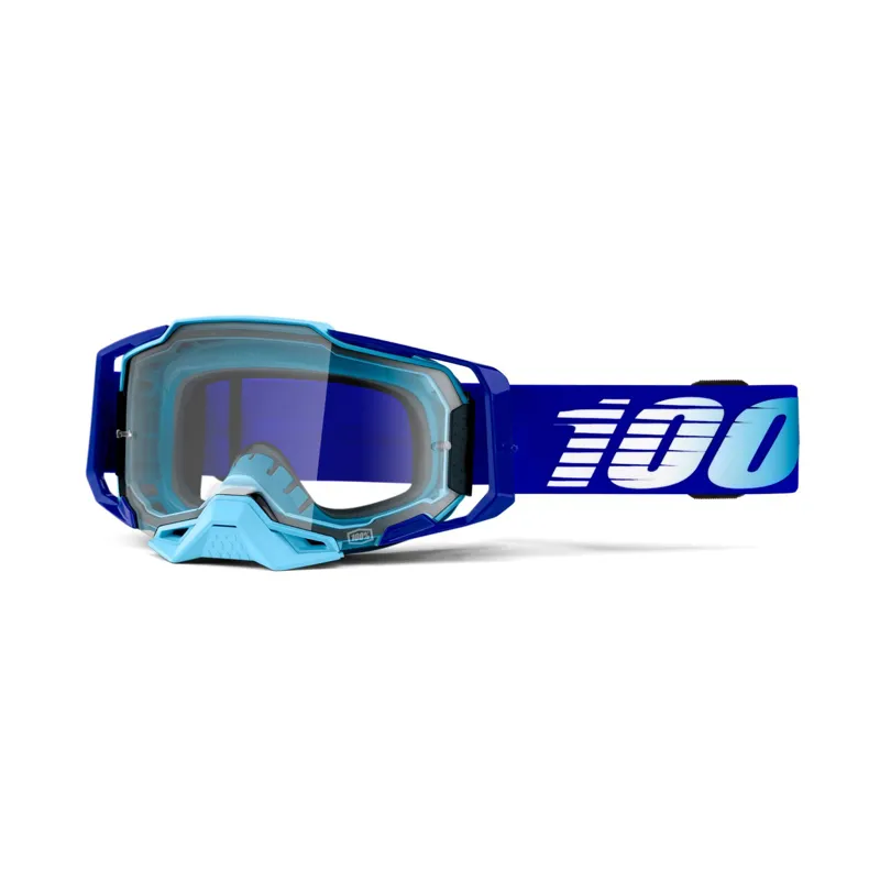 100 Percent Armega Goggles Clear Lens Royal Essential