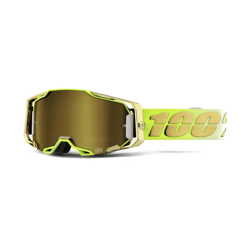 100 percent Armega Goggle True Gold Mirror Lens Feelgood