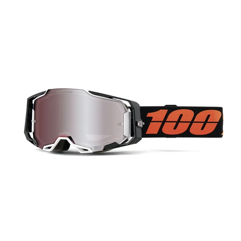 100 Percent Armega Goggle HiPER Silver Mirror Lens Blacktail