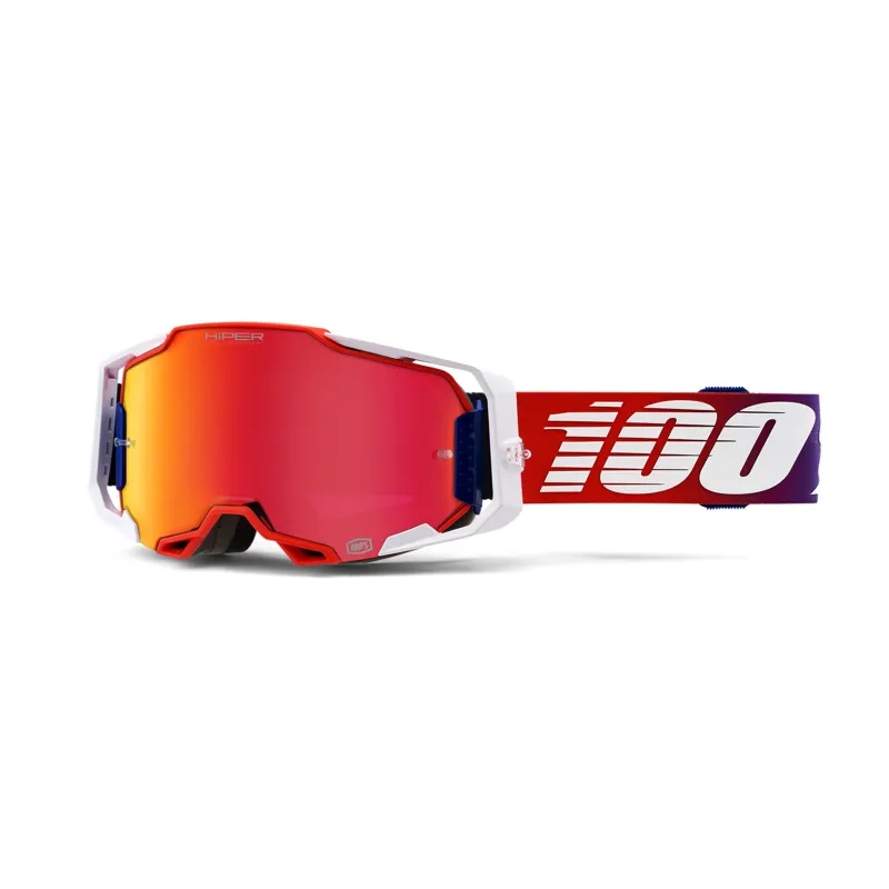 100 percent Armega Goggle HiPER Red Lens Factory