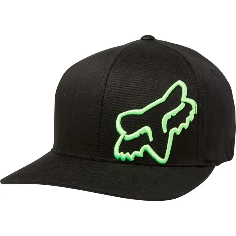 Fox Flex 45 Flex Fit Hat Black/Green S/XS