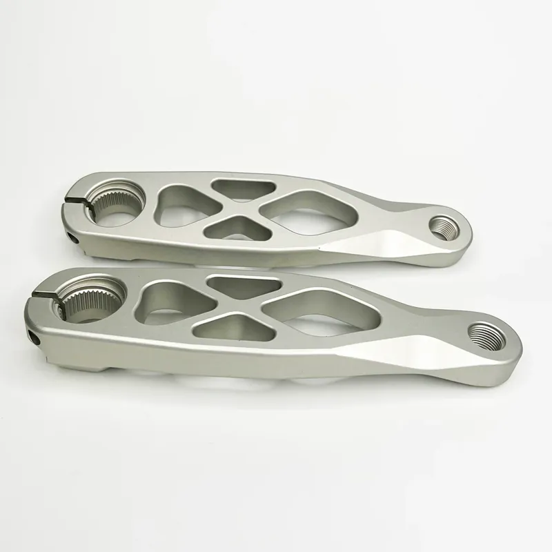 5DEV Shimano EP8 E-Bike Crank Arm Set Raw Silver