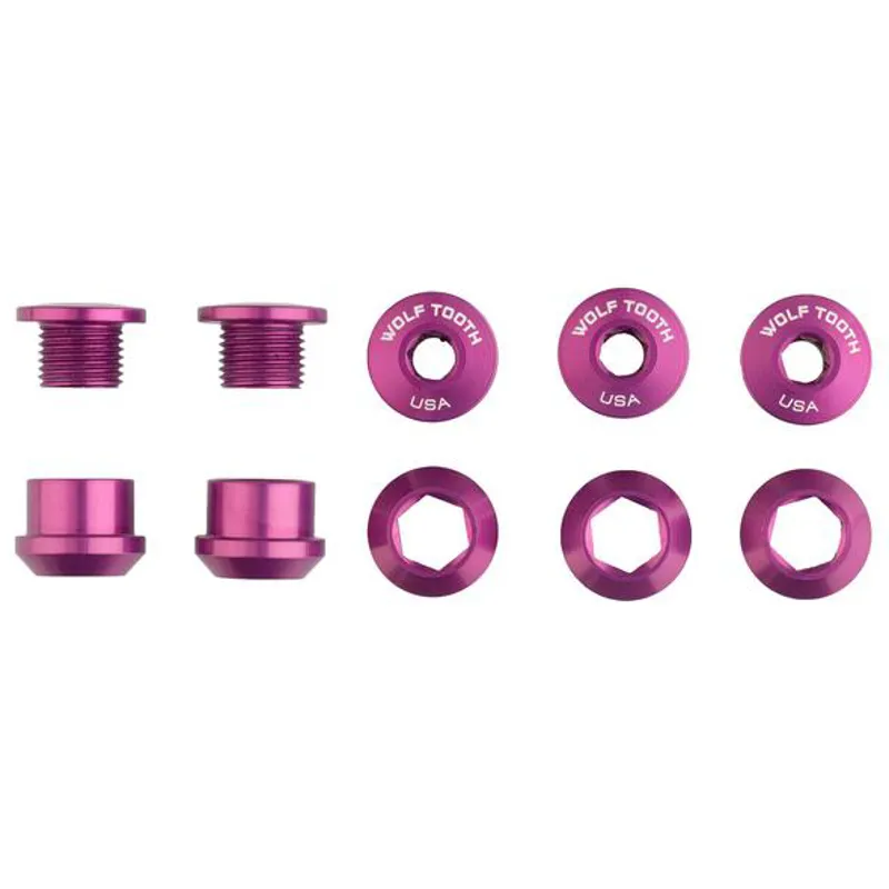 Wolf Tooth - Chainring Bolts For 1x Purple set of 5