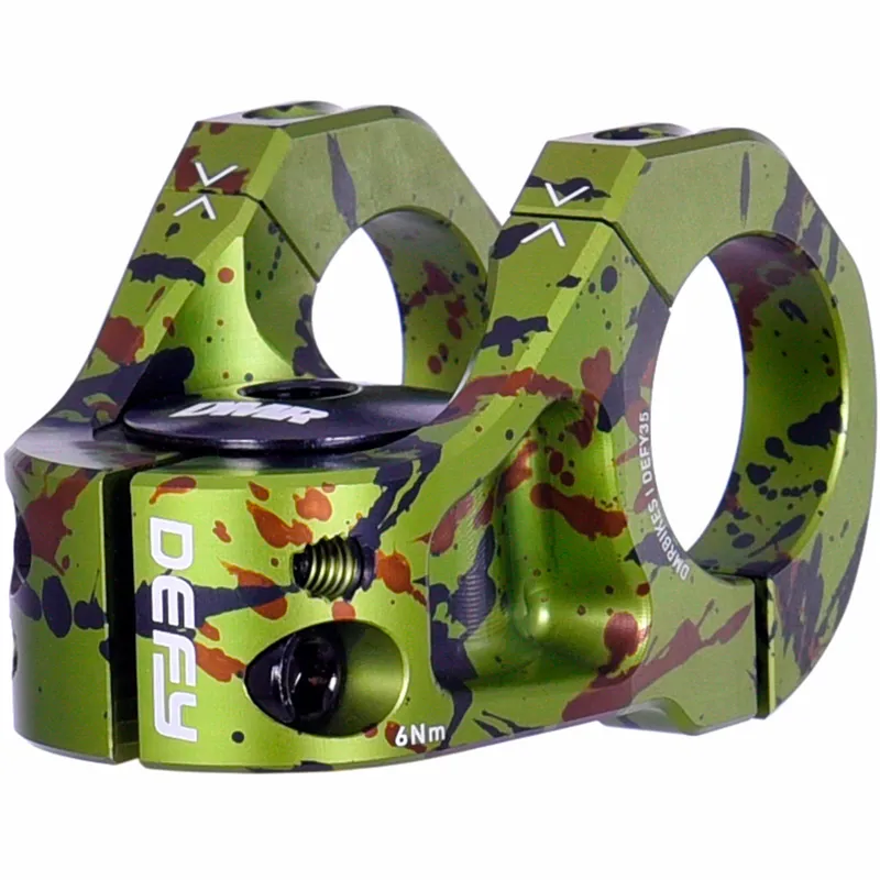 DMR Defy 35mm Reach Stem in Liquid Camo Green