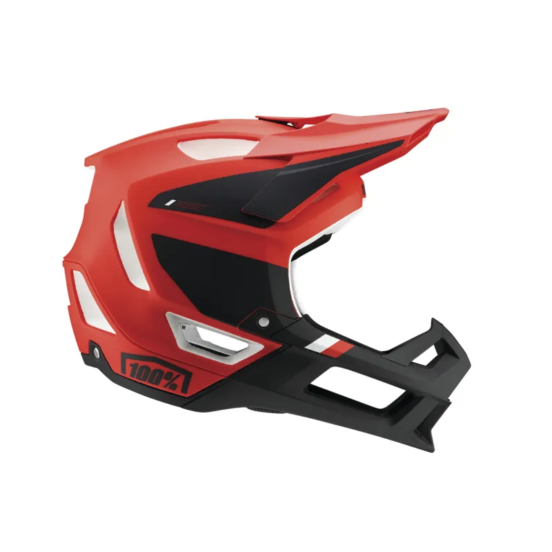 100% Trajecta Fidlock Helmet in Cargo Fluo Red