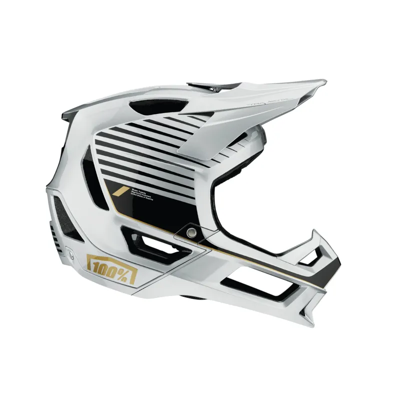 100% Trajecta Fidlock Helmet in Ranelagh Silver