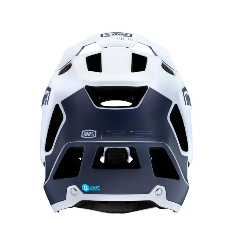 100 Percent Trajecta Helmet White Navy -1
