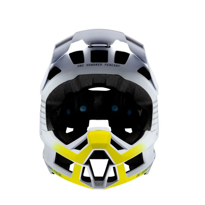 100 Percent Trajecta Helmet White Navy -2