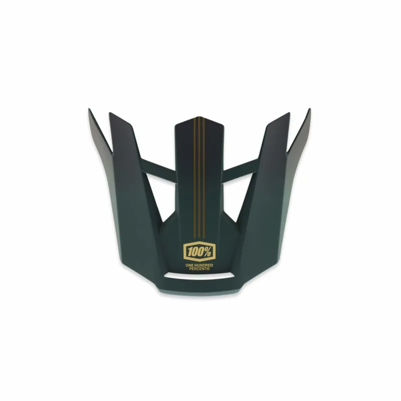 100% Aircraft 2 Replacement Visor in Carbon Gold/Forest