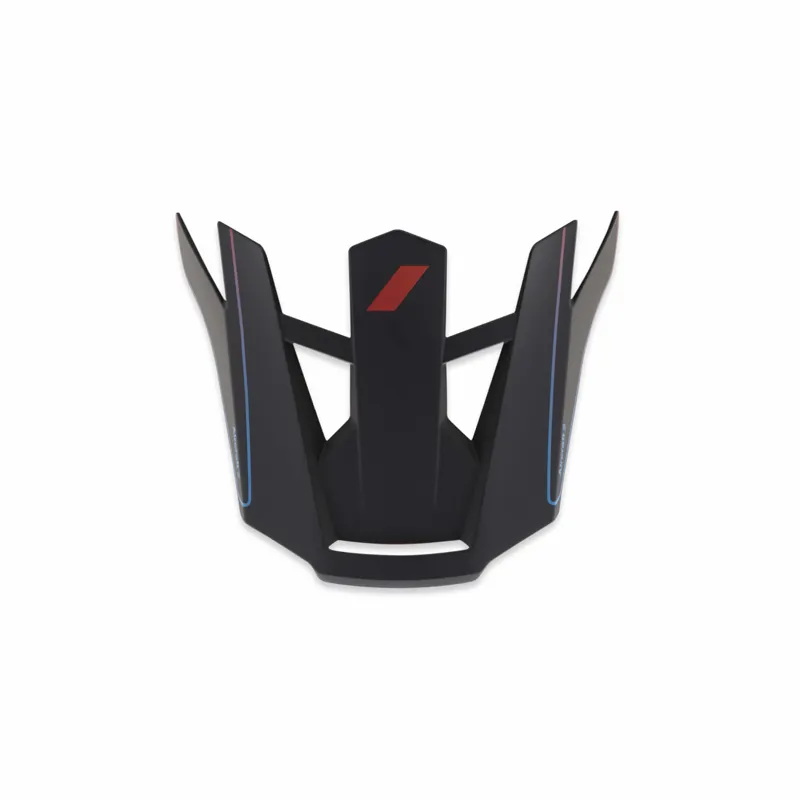 100% Aircraft 2 Replacement Visor in Carbon Steel Blue/Neon Red