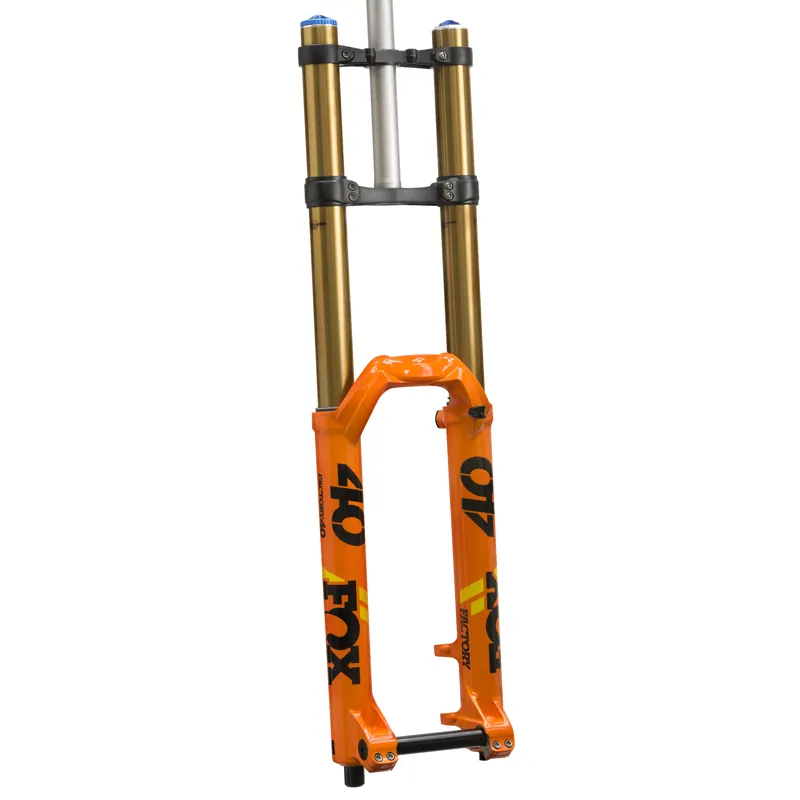 Fox 40 Float Factory GRIP2 1.125 Fork 27.5 quot 203mm TA 52mm Orange 27.5 203mm 20ta110mm 52mm rake