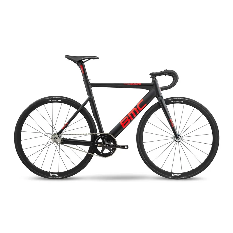 Bmc Trackmachine Al One Miche Track Bike: BLACK/RED/CARBON