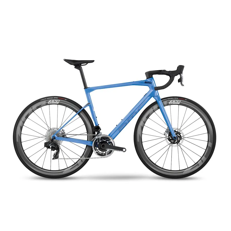 Bmc Roadmachine 01 One Red Axs Hrd Road Bike: BLUE/BLACK/GREY