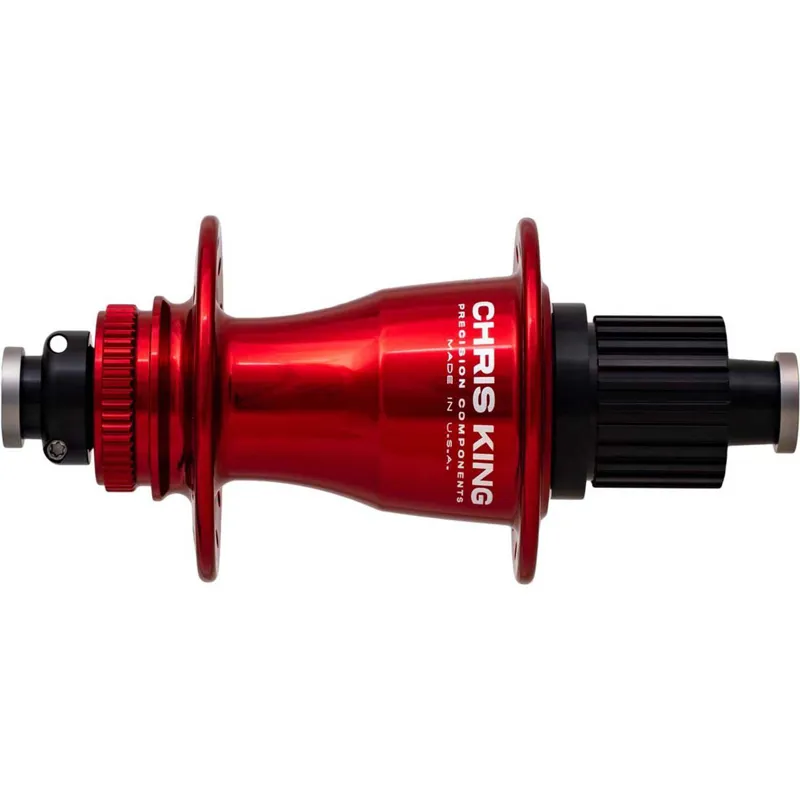 Chris King Road R45 Rear Hub 130mm QR Shimano Red 28h
