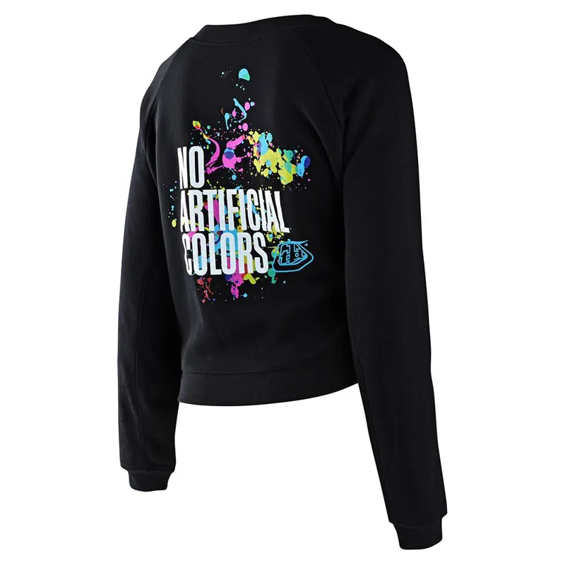Troy Lee Designs 40th Holiday No Artificial Colours Crop Top Womens Pull over Black-1