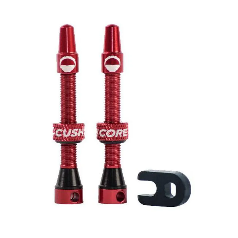 CushCore Tubeless Valves Red-1